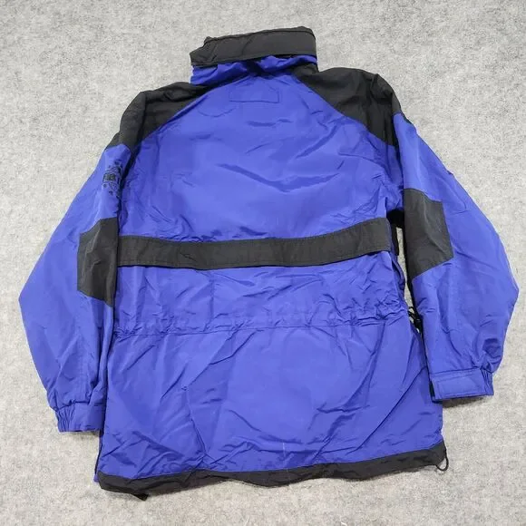 VTG 90s Eddie Bauer Ebtek Mens M Medium Nylon Anorak Pullover Snow Winter Jacket